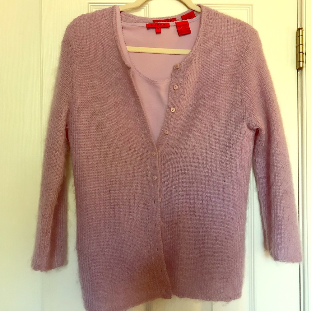 Designer sweater set lavender twin set